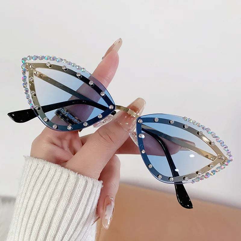 Modern Style Streetwear Solid Color Pc Special-Shaped Mirror Full Frame Women's Sunglasses