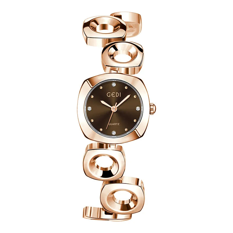 Casual Solid Color Jewelry Buckle Quartz Watch Women's Watches