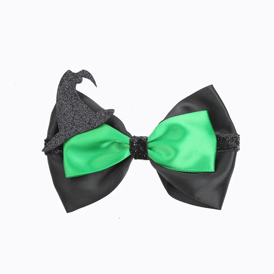 Magic Wicked Witch Hair Accessories Hairpin Pink Green Bow Children Girl Cute Hairpin  Explosions