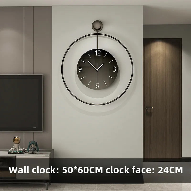 Internet Celebrity Creative Wall Clock Living Room Entrance Background Decoration Clock Wall Hanging Home Modern Simple Art Clock