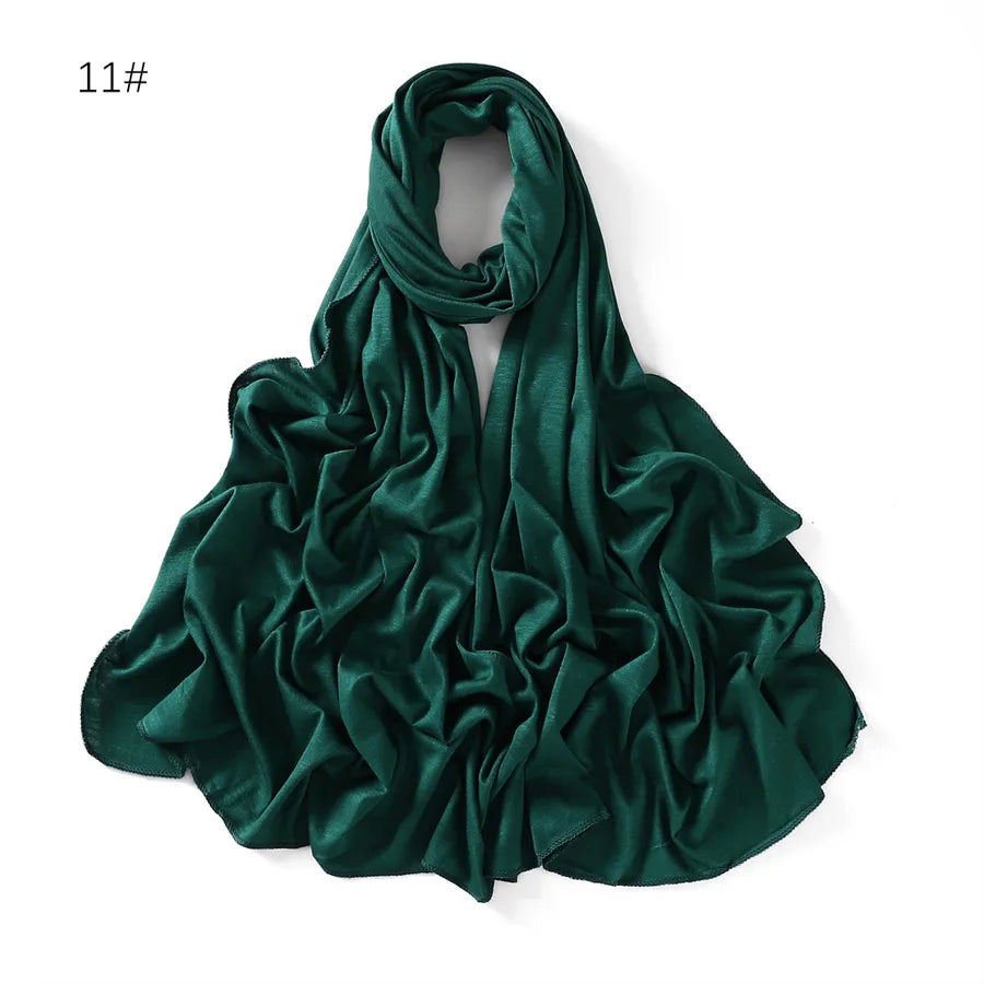 women's basic solid color mercerized cotton modal cotton linen scarves