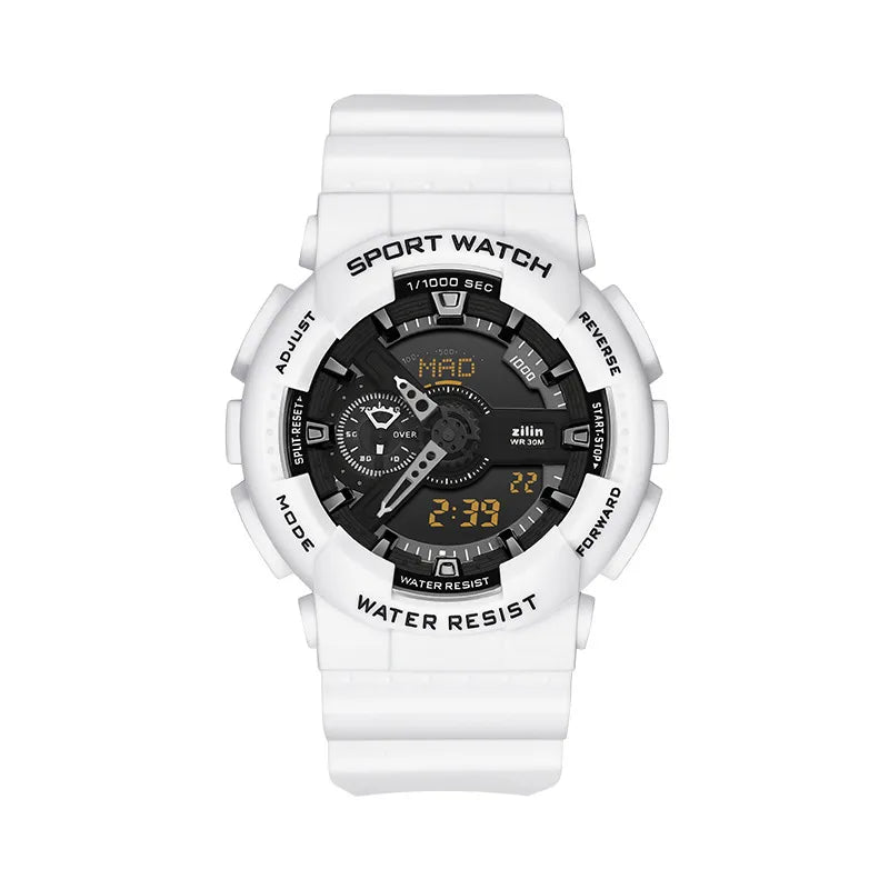 Electronic Watch Sports High School Students Men's Luminous Electronic Watch Trendy Alarm Clock Men's Multifunctional Teenagers