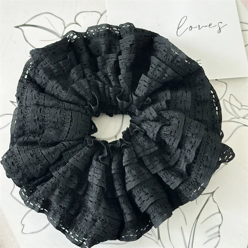 Elegant Sweet Women's Solid Color Cloth Hair Tie
