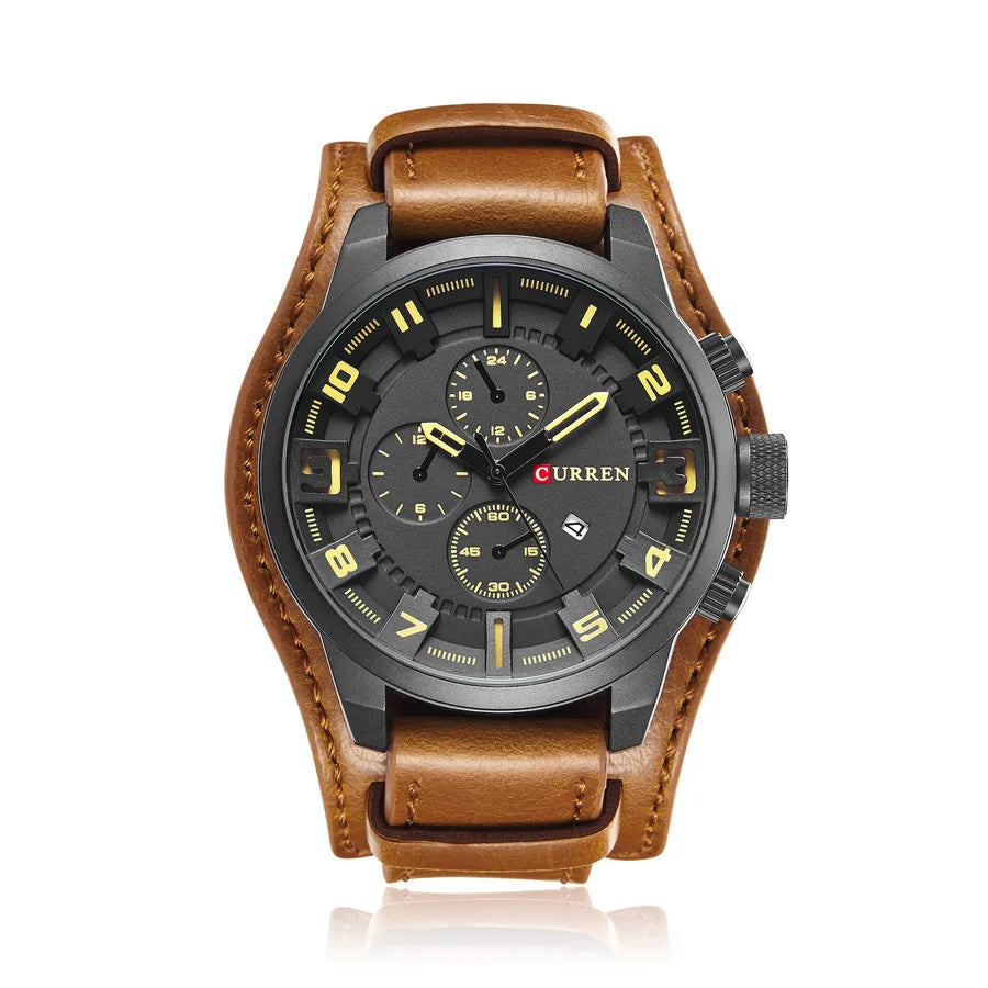 casual letter buckle quartz men's watches
