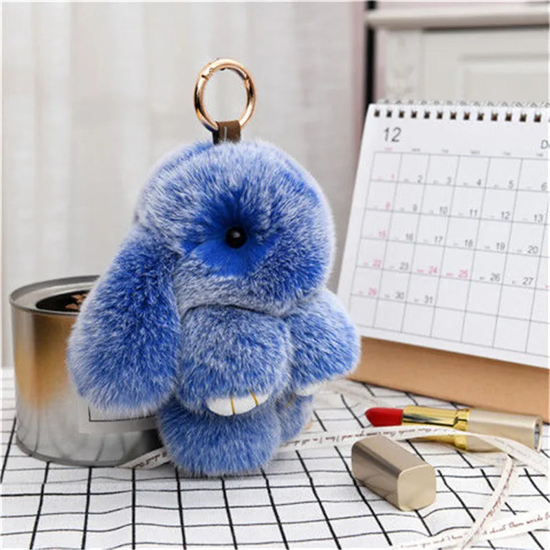 Simple Style Rabbit Artificial Wool Handmade Bag Pendant