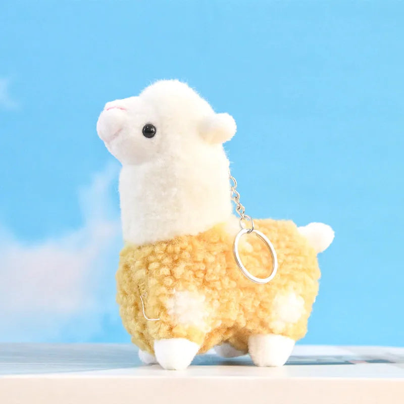 Cute Alpaca Pendant Plush Toy Small Alpaca Doll Pendant Doll Wedding Drop Doll Lamb Doll