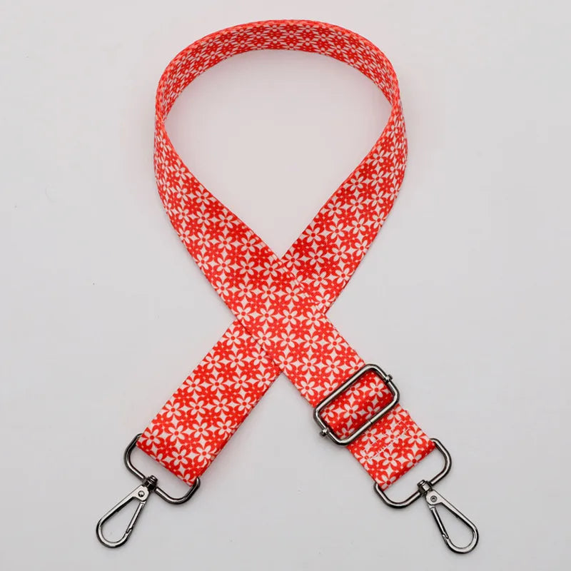 Polyester Stripe Lingge Leopard Bag Strap