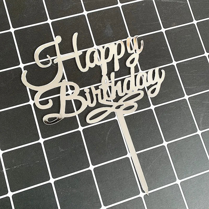 birthday letter arylic party cake decorating supplies