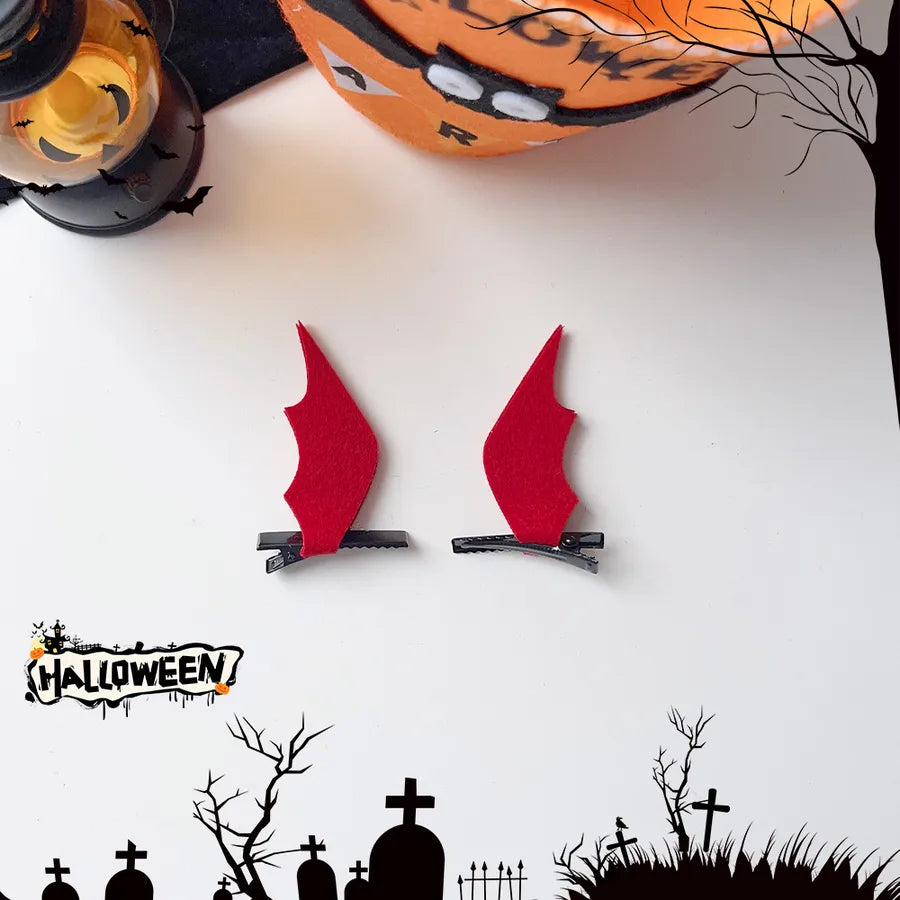 New Arrival Halloween Ornaments Creative Funny Pumpkin Ghost Bat Side Clip Top Clip Festival Atmosphere Hair Accessories