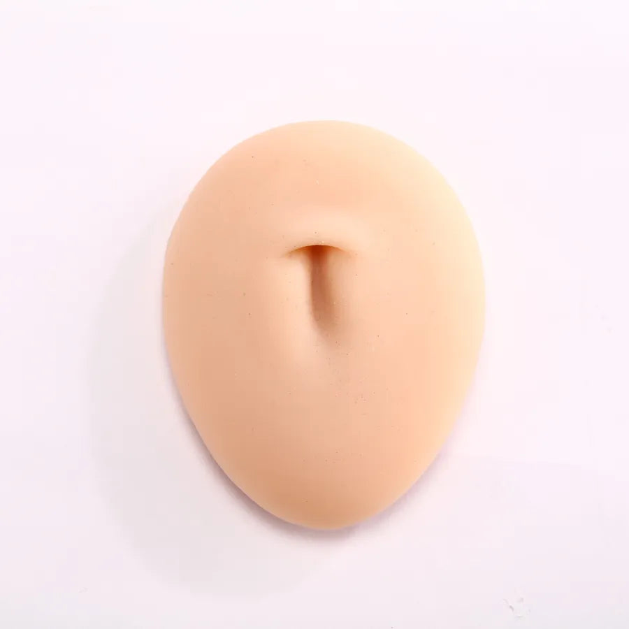 silicone simulation fake ear facial features teaching practice props nose mouth navel stud ring accessories display stand model