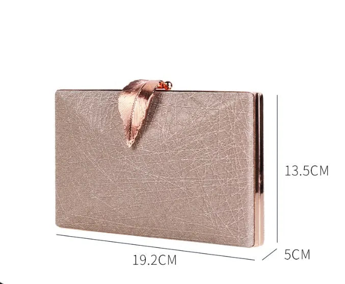 blue black gold pu leather solid color square evening bags