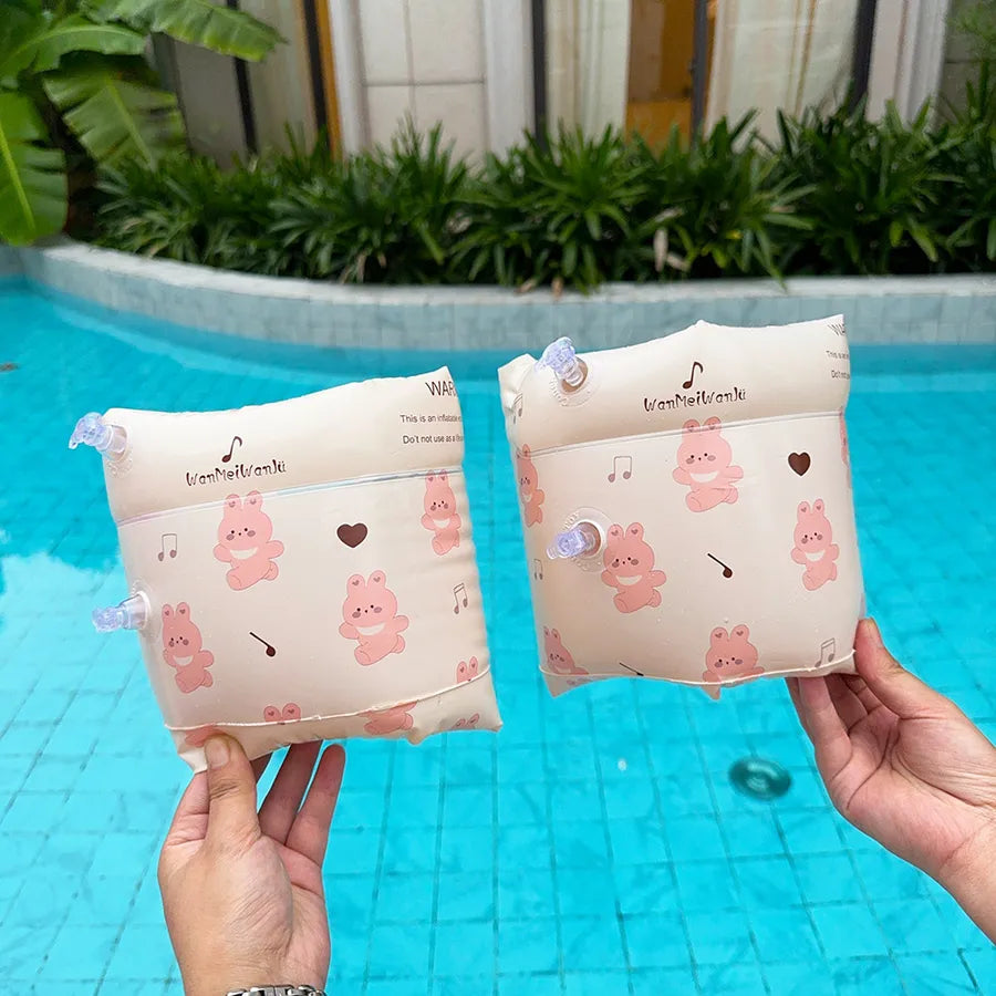 casual simple style cartoon pvc swim ring swimming accessories a pair