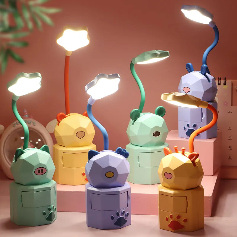cute cartoon character plastic indoor night lights