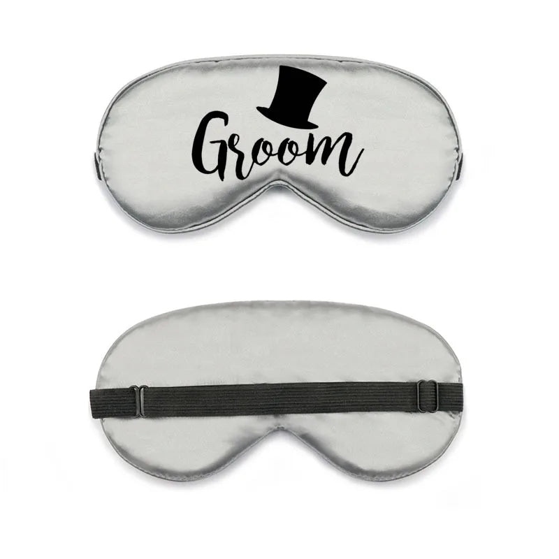 bride and bridesmaid artificial silk eye shield adjustable elastic wedding game bridesmaid gift