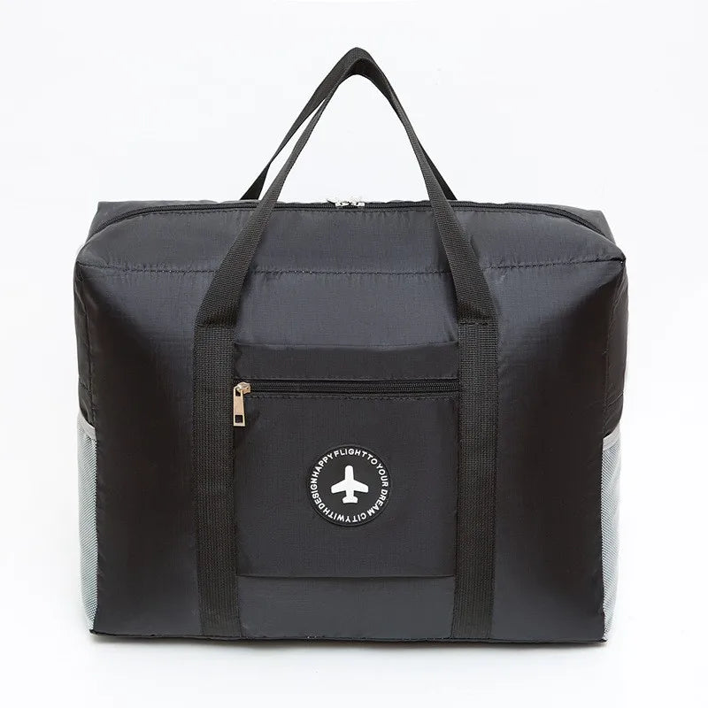 casual solid color oxford cloth travel bags