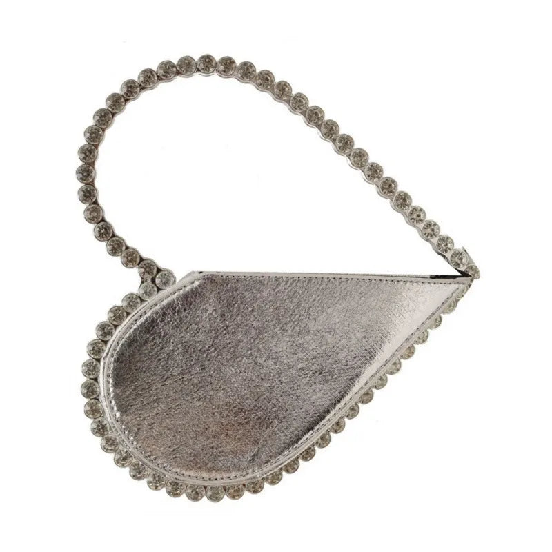 PU Heart Shape Diamond Heart-shaped Evening Bags