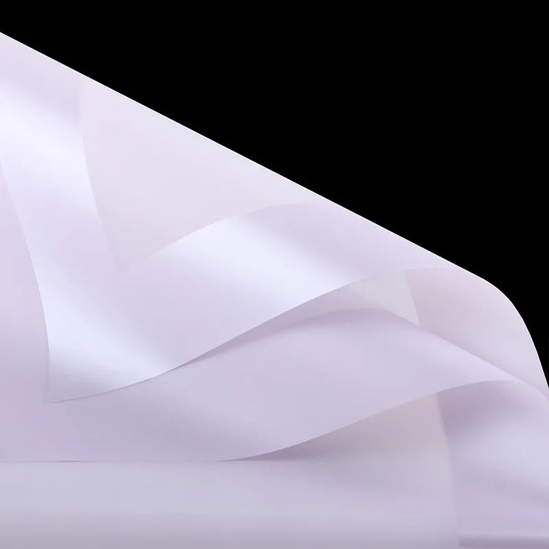 Elegant Romantic Sweet Solid Color Plastic Daily Date Korean Floral Wrapping Paper Party Supplies Gift Wrapping Supplies 1 Pack of 20 Sheets