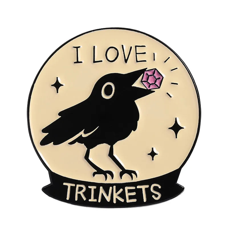 Creative Cartoon Cute Badger Mouse Hedgehog Goose Crow Dinosaur Alloy Baked Paint Shoe Cap Clothes Brooch Pin Children's Unisex