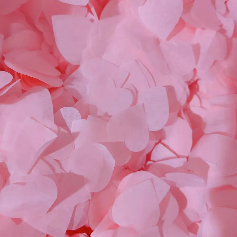 2.5cm heart-shaped love paper pieces Valentine's Day wedding venue hand-held throwing paper scraps transparent balloon filler