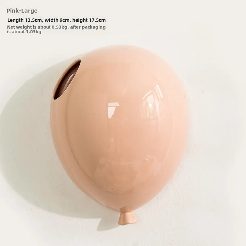 American Ceramic Balloon Wall Hanging Cake Ice Cream Shop Wall Creative Vase Kindergarten Wall Decorations Pendant