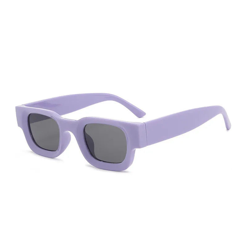 Casual Basic Simple Style Solid Color Ac Square Full Frame Men's Sunglasses