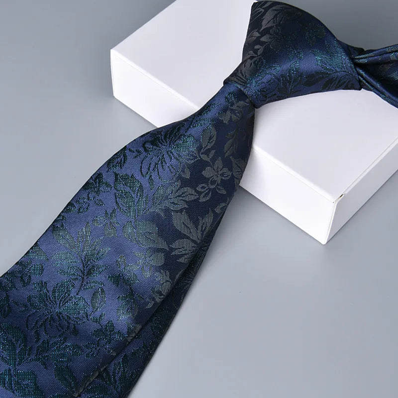 business animal flower polyester yarn men's tie