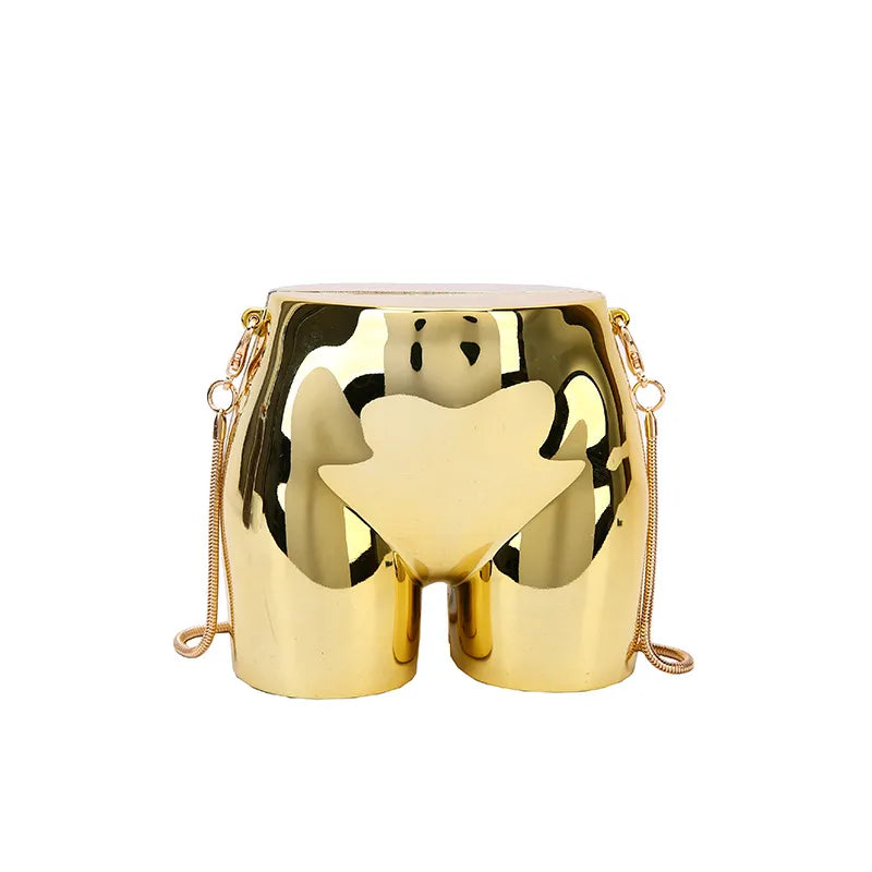 women's small arylic geometric ass streetwear hip shape magnetic buckle crossbody bag