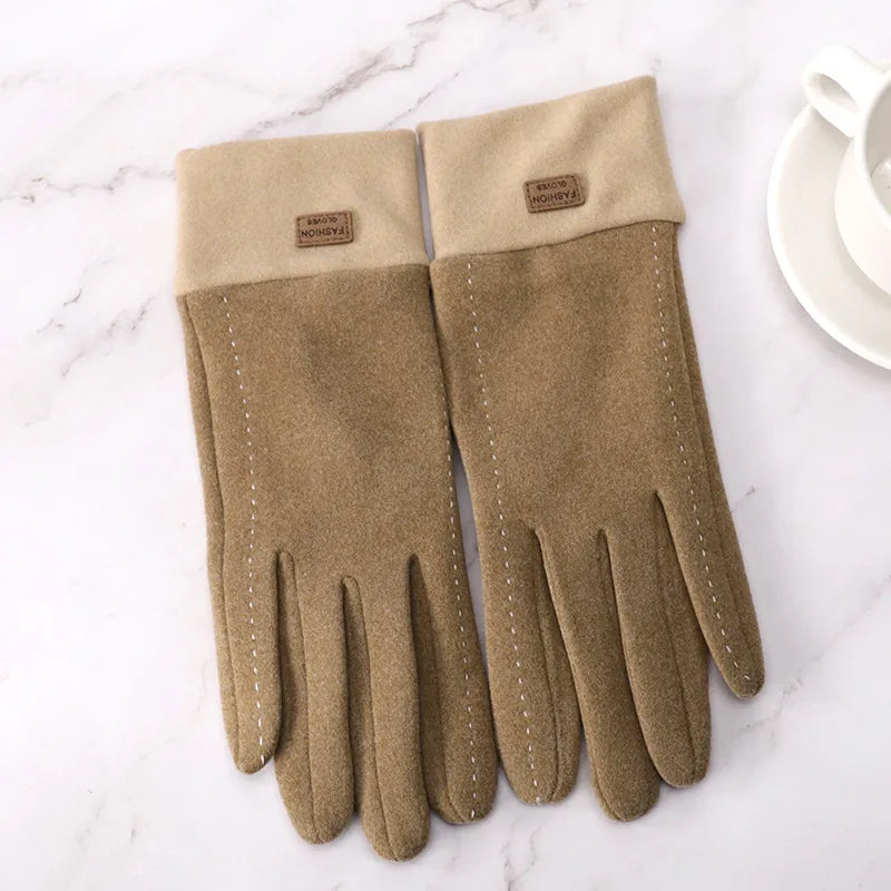 Women's Sweet Simple Style Color Block Gloves