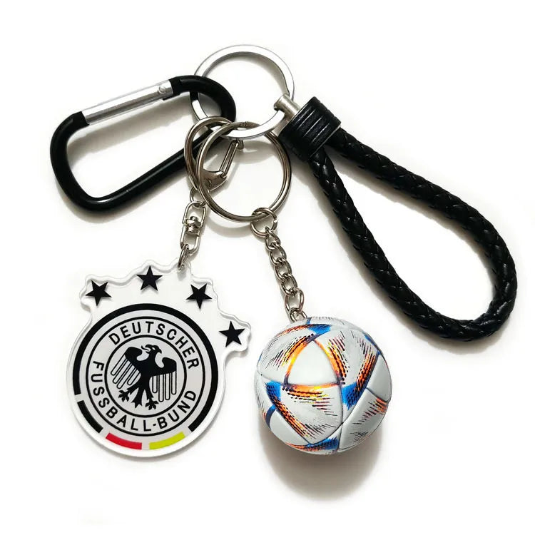 Streetwear Letter Football Acrylic + Plastic Plastic Unisex Spring Ring Trigger Clasp Closure Keychain