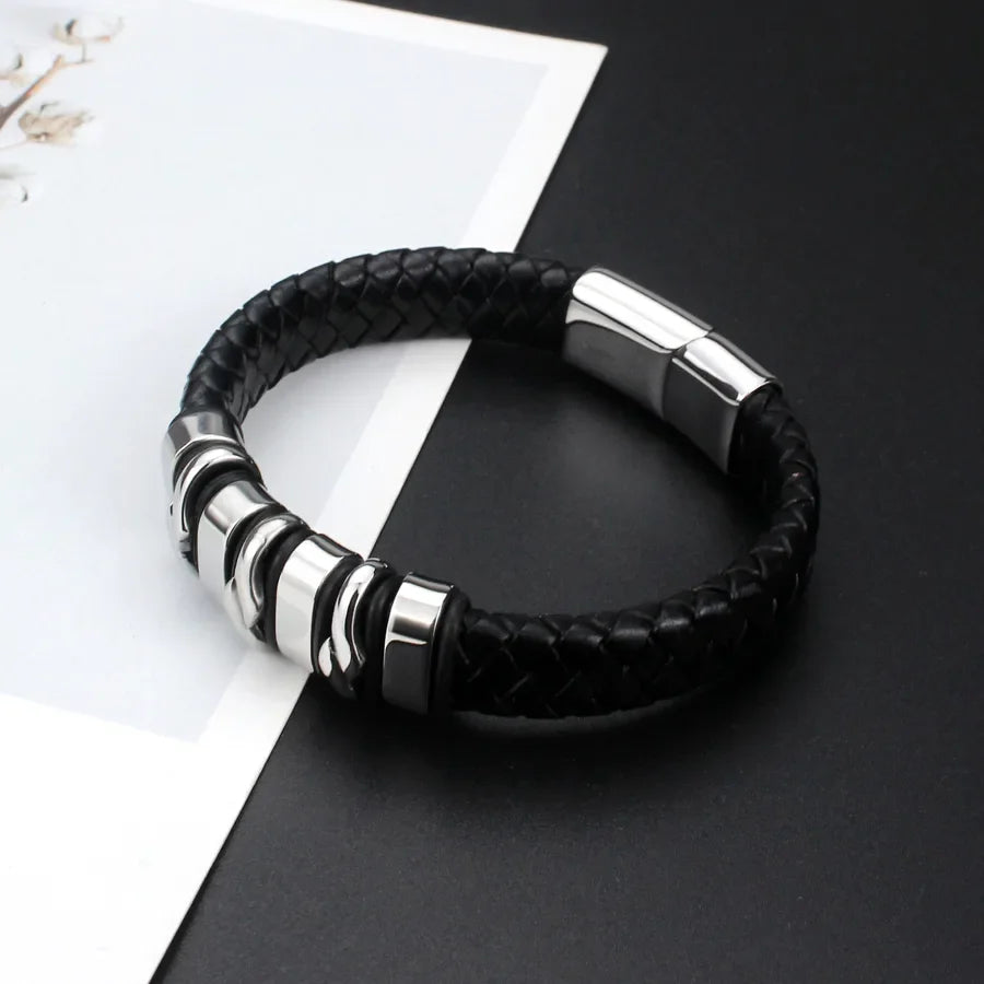 Hip-Hop Modern Style Cool Style Geometric 304 Stainless Steel Men'S Bangle