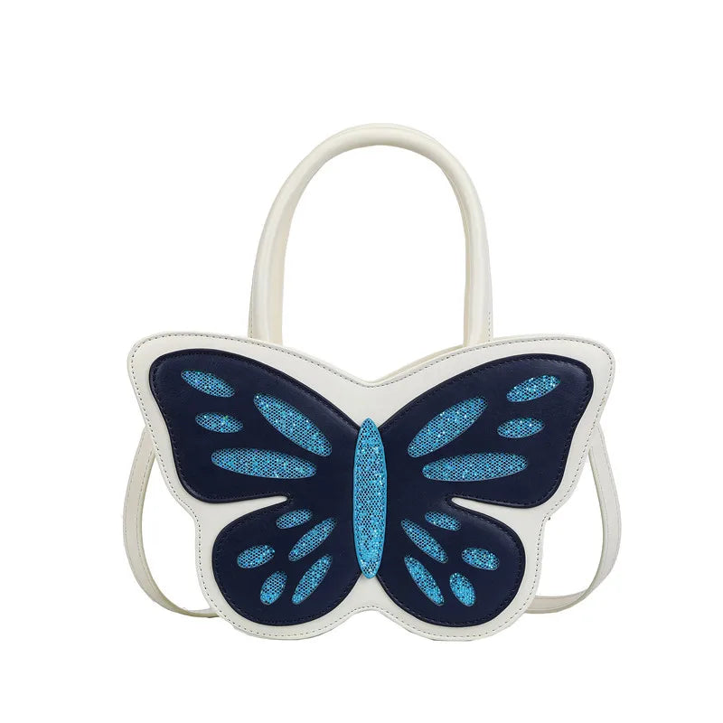 Women's PU Butterfly Cute Butterfly Shape Zipper Crossbody Bag