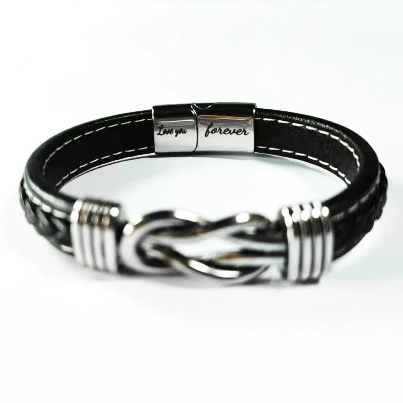 fashion geometric alloy braid men's bracelets