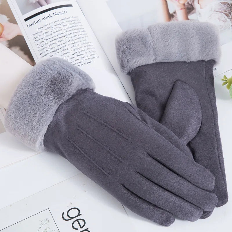 Women's Basic Simple Style Solid Color Gloves