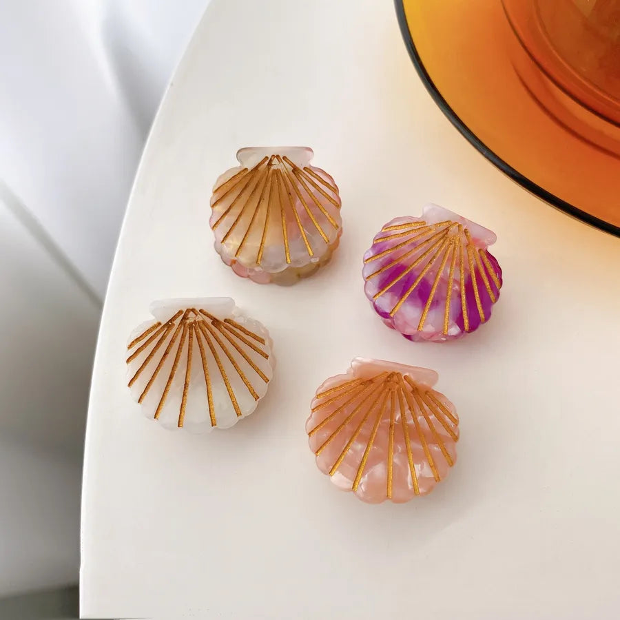 cute shell acetic acid sheets handmade hair claws