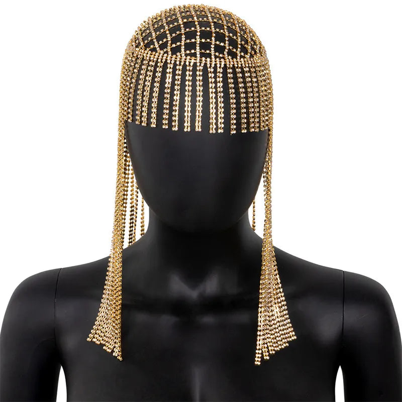 Shiny Women's Solid Color Rhinestone Plating Headwear