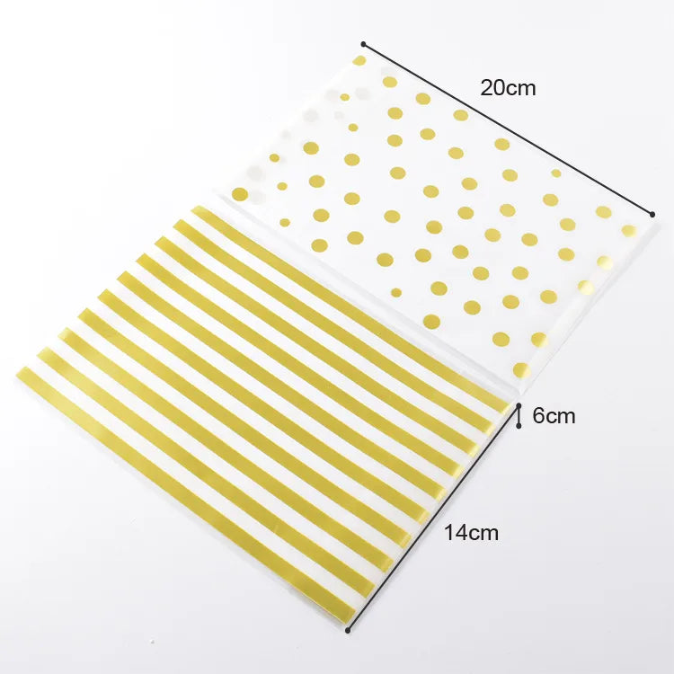 Cute Stripe Polka Dots PP Casual Gift Bags Party Supplies Gift Wrapping Supplies 1 Piece