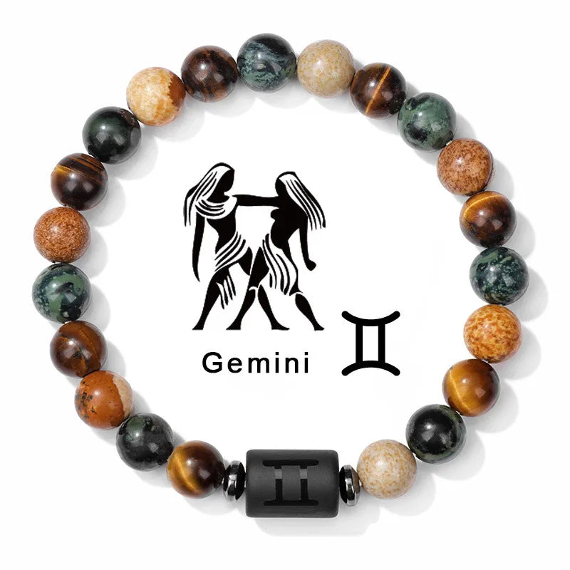 Simple Style Constellation natural stone Agate Bracelets In Bulk