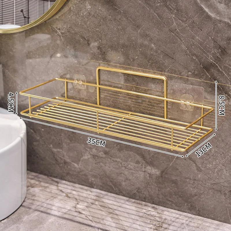 Casual Solid Color Iron Bathroom Racks