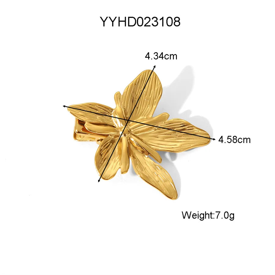 Classic Style Women's Dragonfly Butterfly Bowtie 304 Stainless Steel Hair Clip