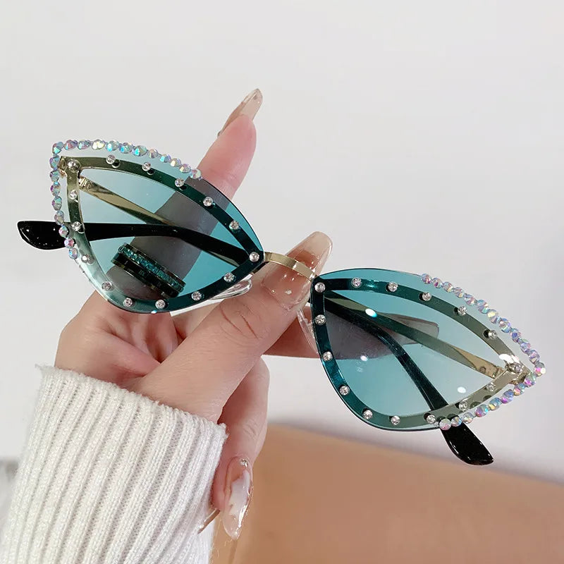 Modern Style Streetwear Solid Color Pc Special-Shaped Mirror Full Frame Women's Sunglasses