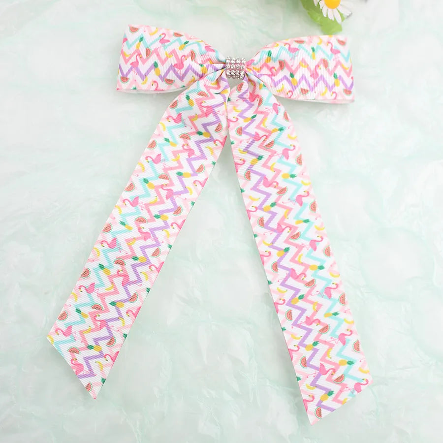 Summer National Day Fruit Bow Hairpin Flamingo Pineapple Bow   Spring New