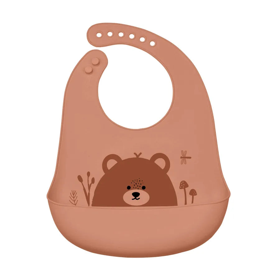 cute bear silica gel burp cloths baby accessories