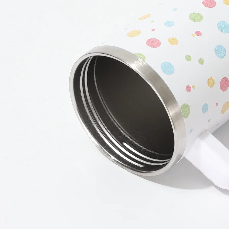 Cute Polka Dots 304 Stainless Steel Thermos Cup 1 Piece