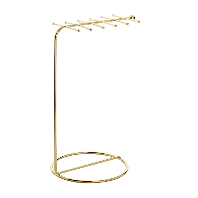 Iron Art Necklace Display Stand Home Use Jewelry Holder Storage Bracelet Stand Stall Hanging Pendant Stand Accessory Rack