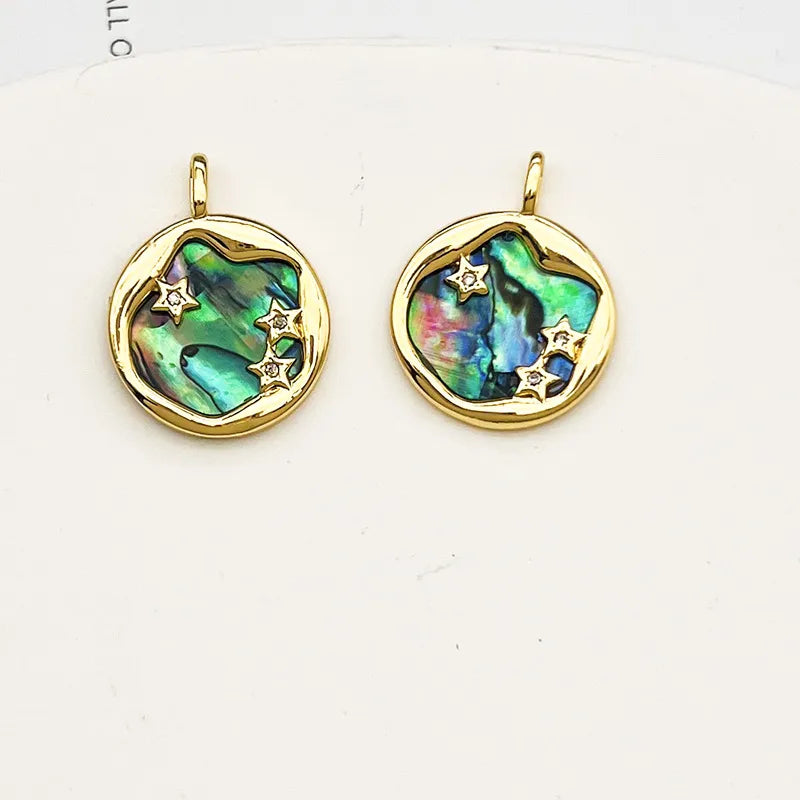 1 Piece 14 * 15mm Copper Heart Shape Rose Flower Pendant Jewelry Accessories