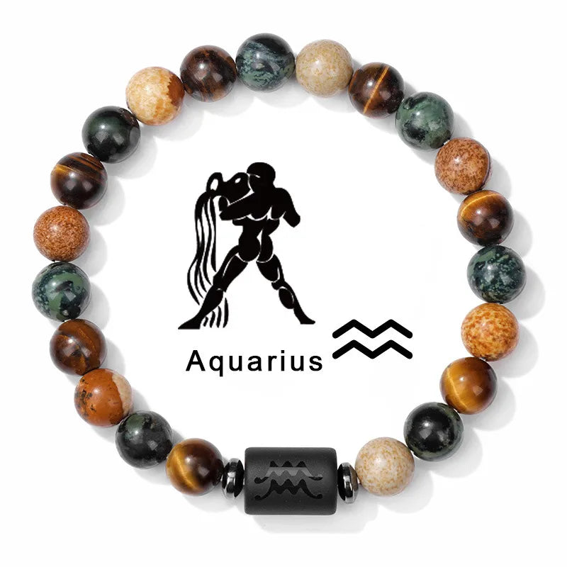 Simple Style Constellation natural stone Agate Bracelets In Bulk