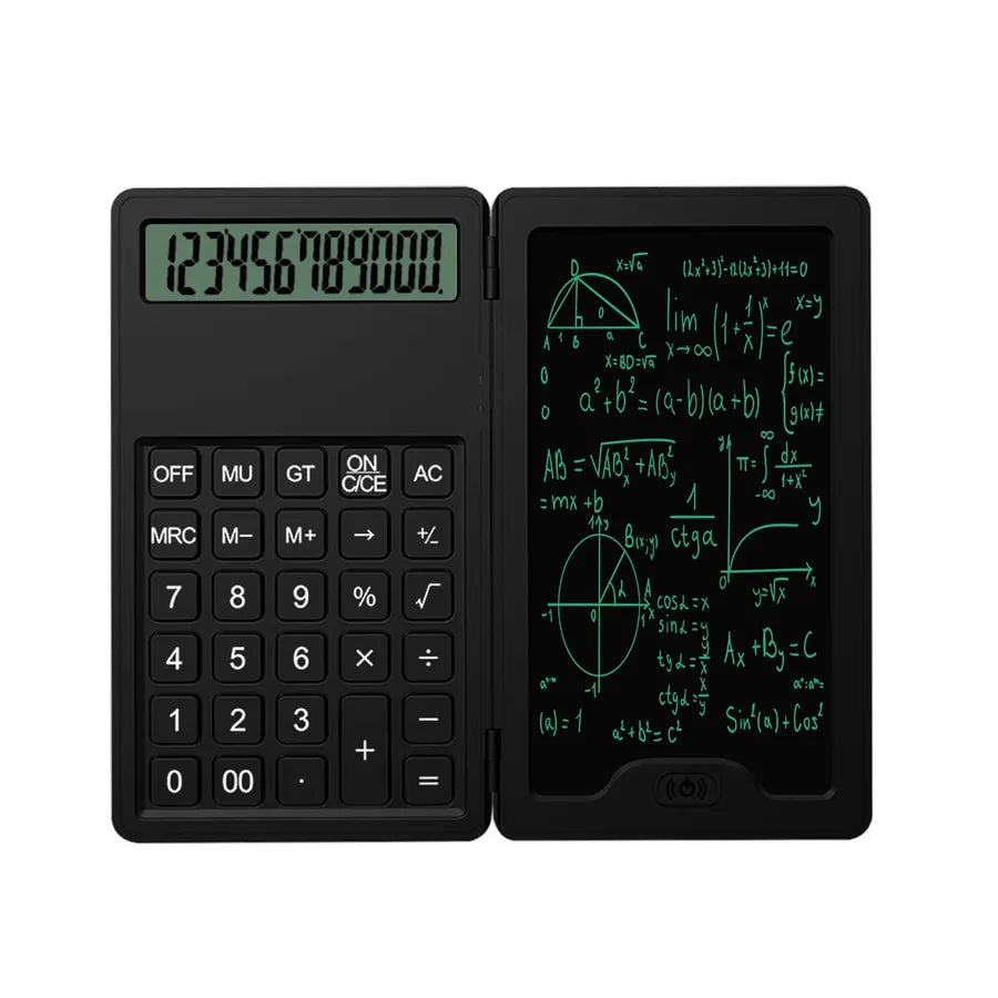 Calculator Handwriting Board Foldable 12 Digits with Writing Fine Handwriting Children Drawing Board Writing Board Arithmetic Calculator