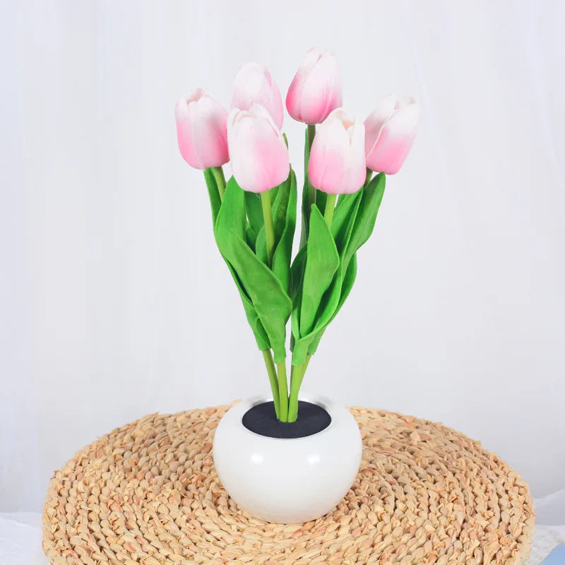 Decorative Table Lamp Glass Shade Wooden Base In Antique White Finish