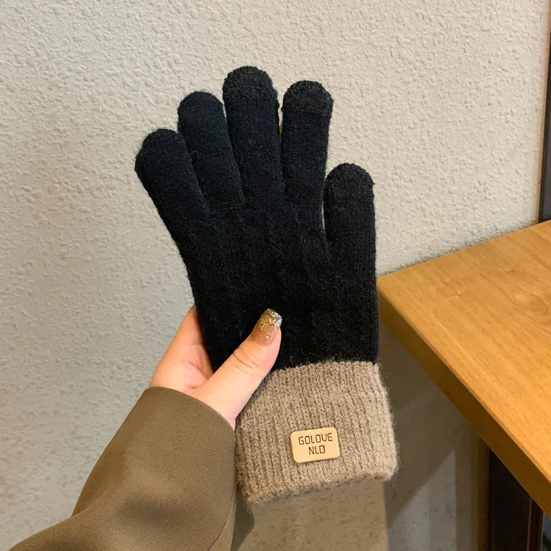 women's casual simple style solid color gloves 1 pair
