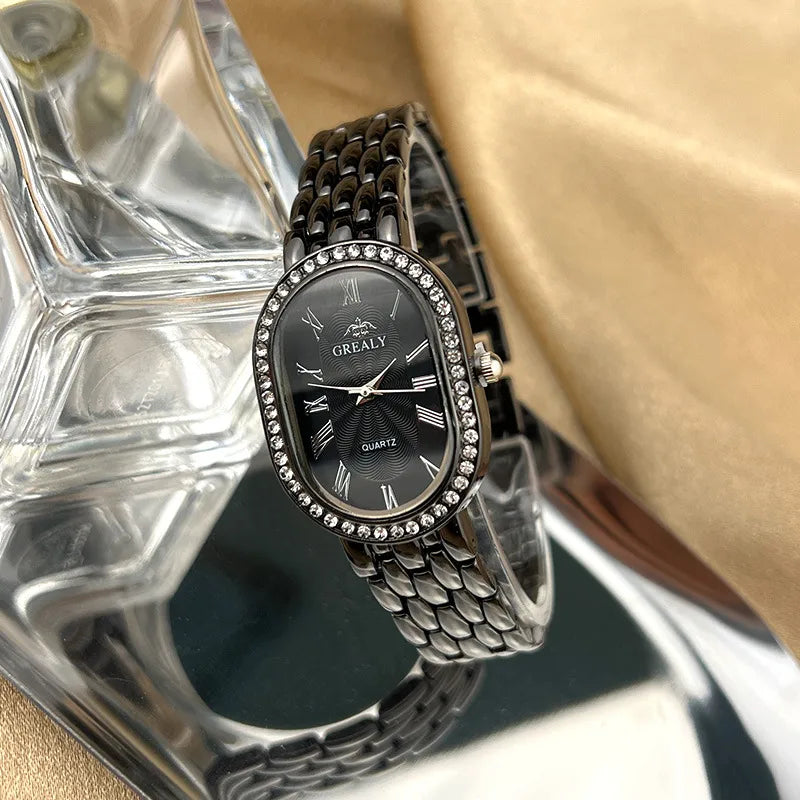 Simple Style Geometric Jewelry Buckle Quartz Women's Watches